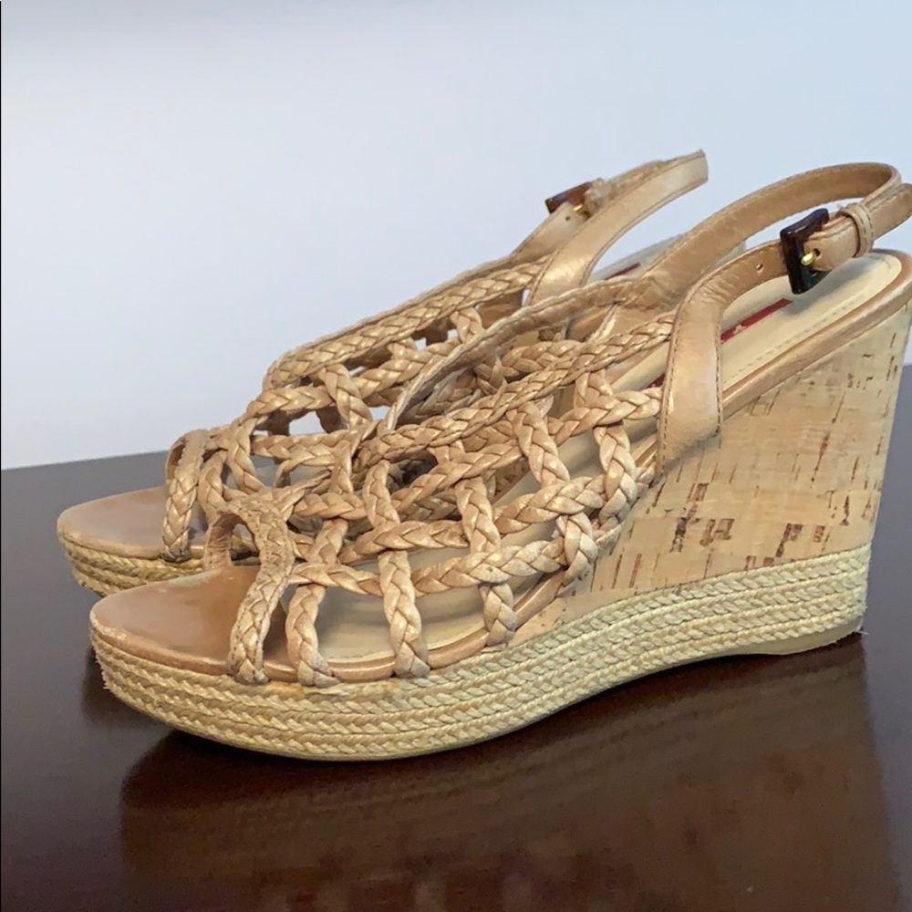 Prada wedges Size 8 Excellent condition